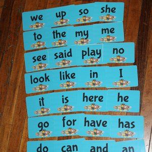 ❄️5/$25🎄Paw Patrol Handmade Flash Cards First Sight Words